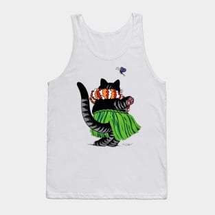 B-Kliban-Cat-Hula-Hawaii Tank Top